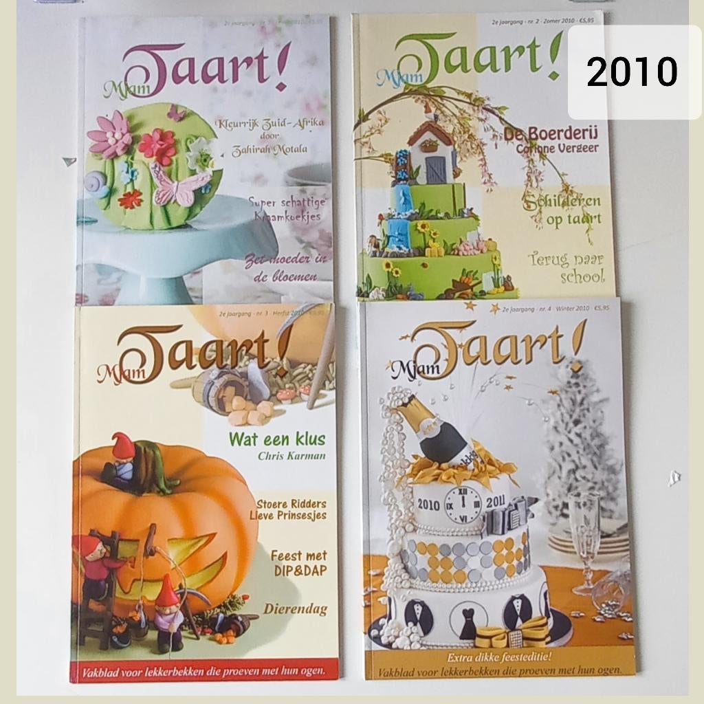 Mjamtaart tijdschrift, bakken & decoreren marsepein/fondant, Boeken, Hobby en Vrije tijd, Ophalen of Verzenden, Zo goed als nieuw