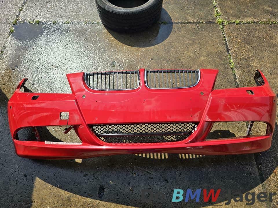 Voorbumper Japanrot 438 BMW 3-serie E90 E91 51110033171, Gebruikt, Voor, Ophalen of Verzenden, Bumper