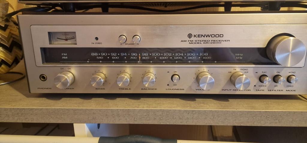 Kenwood KR-2600 Vintage Stereo Receiver, Ophalen of Verzenden, Gebruikt, Stereo, Overige merken
