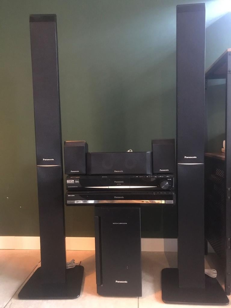 Panasonic Home Theater Set 5.1 met DVD & HDD, Audio, Tv en Foto, Home Cinema-sets, Ophalen, Gebruikt, Panasonic, 70 watt of meer