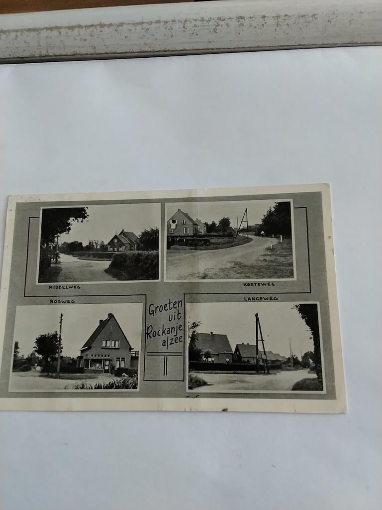 GROETEN UIT. ROCKANJE AAN ZEE  1955, Verzamelen, Ansichtkaarten | Nederland, Ophalen of Verzenden, 1940 tot 1960, Zuid-Holland