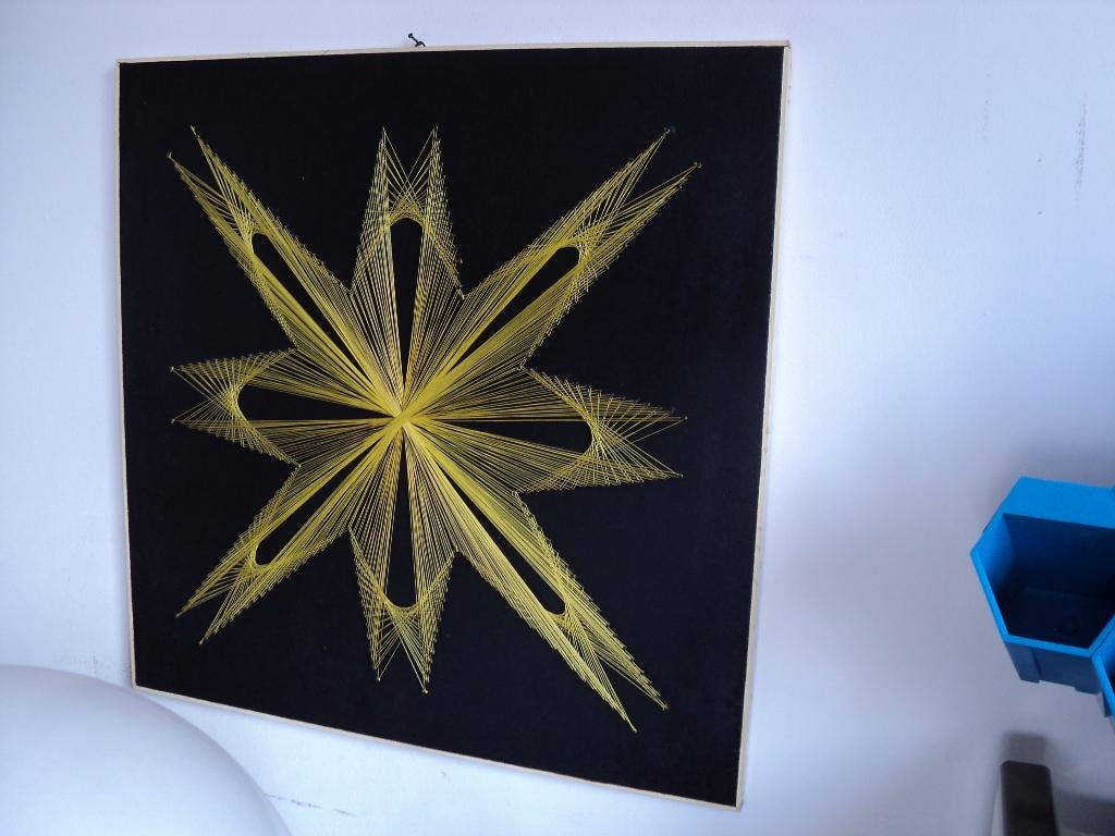 Seventies stringart handwerk jaren 70 vintage design retro, Gebruikt, ?, ?, ?