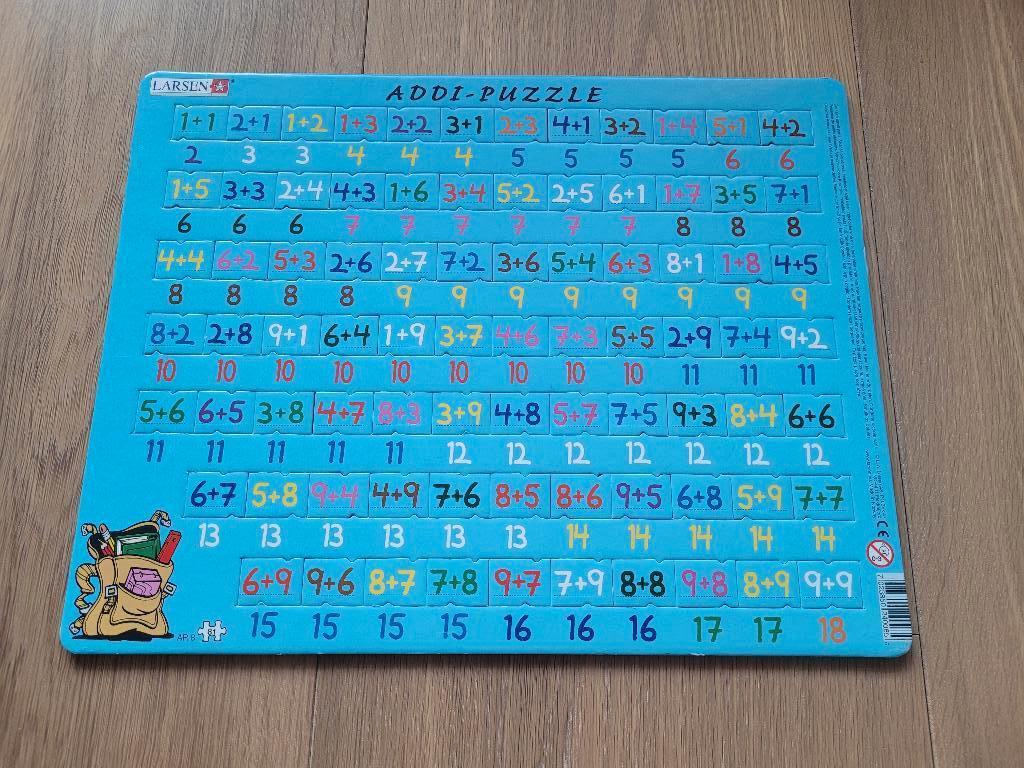 Reken puzzel, Ophalen of Verzenden, 10 tot 50 stukjes, Zo goed als nieuw, 2 tot 4 jaar