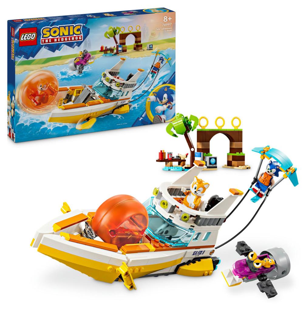 LEGO 76997 Sonic Tail' avondturenBoot 393 delig, Kinderen en Baby's, Speelgoed | Duplo en Lego, Nieuw, Lego, Complete set, Ophalen of Verzenden