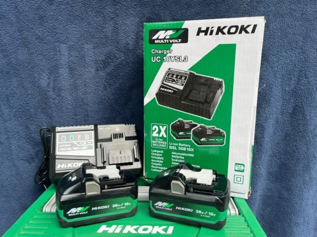 Hikoki Li-ion Accu set BSL 36B18X 18/36 volt 8,0/4.0 Ah, Doe-het-zelf en Verbouw, Ophalen, Nieuw, Boormachine