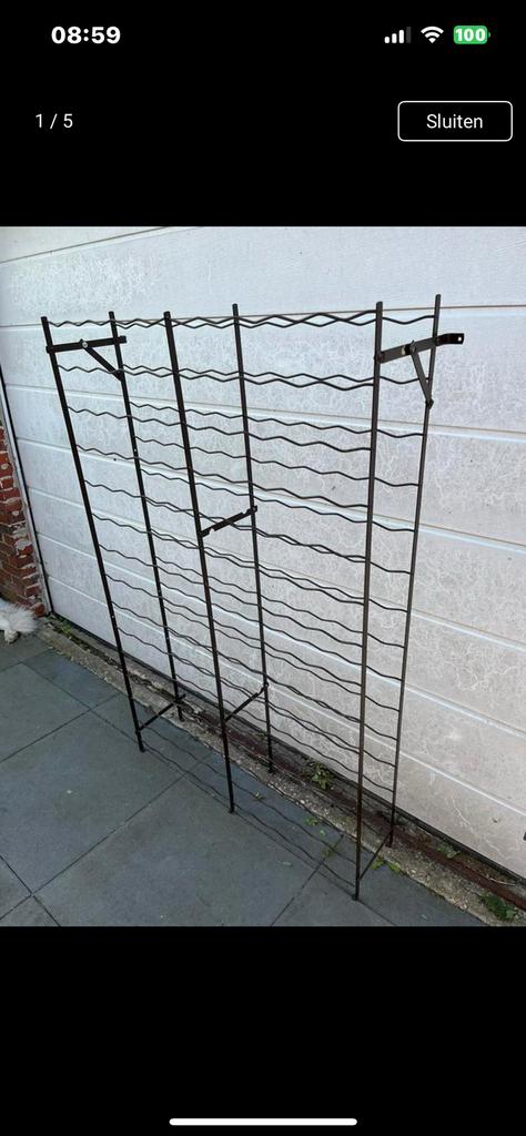 Groot Rigidex wijnrek. Groot flessenrek 150 flessen, Huis en Inrichting, Woonaccessoires | Wijnrekken, Ophalen, Zo goed als nieuw