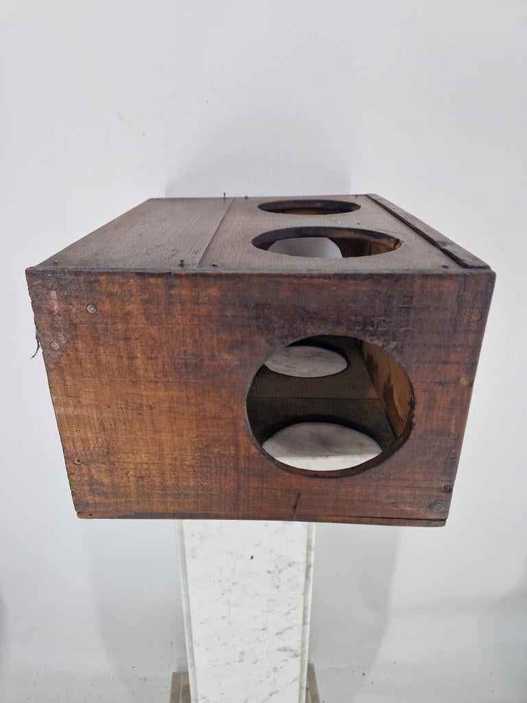 Vintage Wijnkist Château Pouget 1992 | Margaux | Industrieel, Minder dan 50 cm, Gebruikt, Ophalen of Verzenden, Nvt