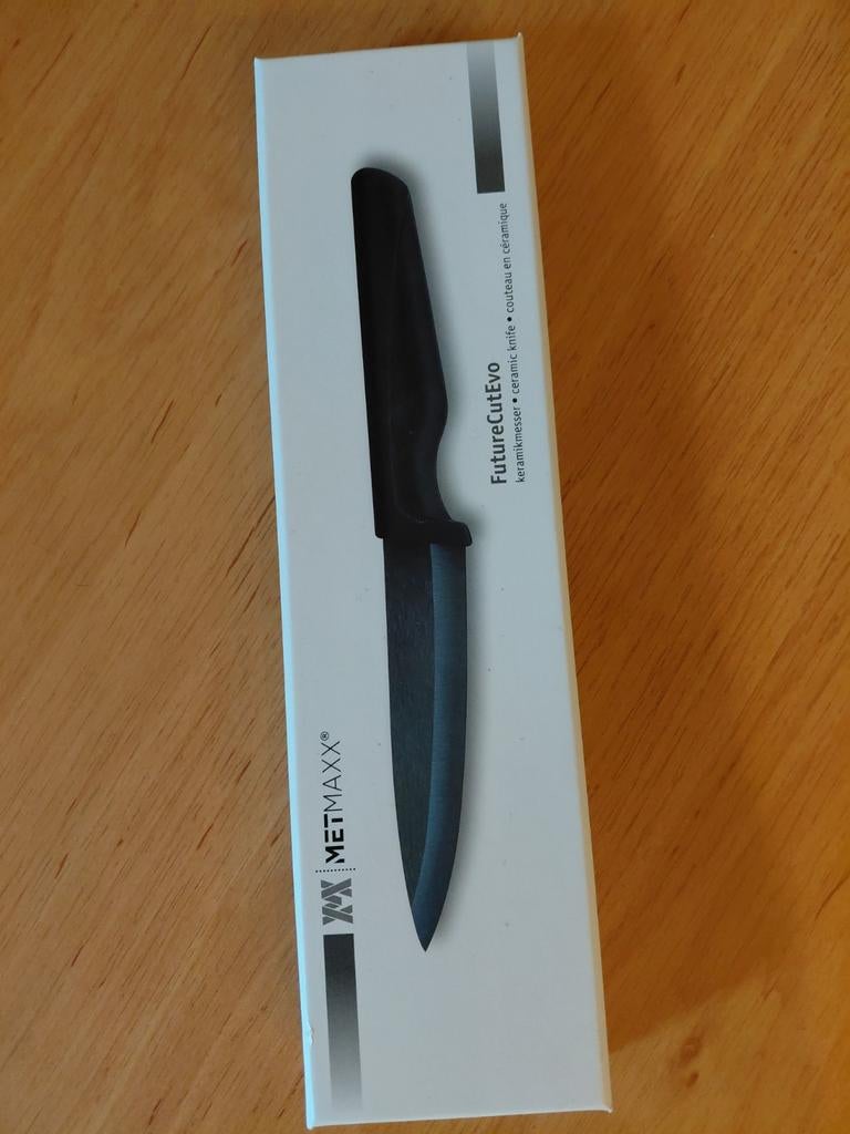 Metmaxx keramisch mes - Nieuw in verpakking!, Ophalen of Verzenden, Nieuw, Overige materialen, Los bestek