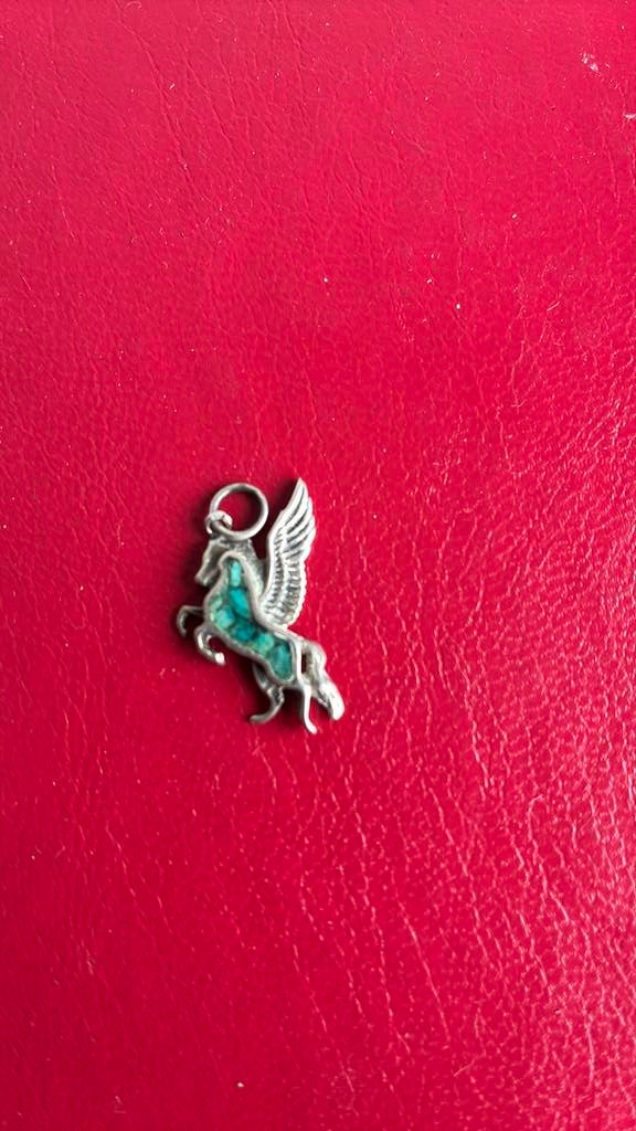 835 zilver hanger Pegasus, Ophalen of Verzenden, Zo goed als nieuw, Zilver