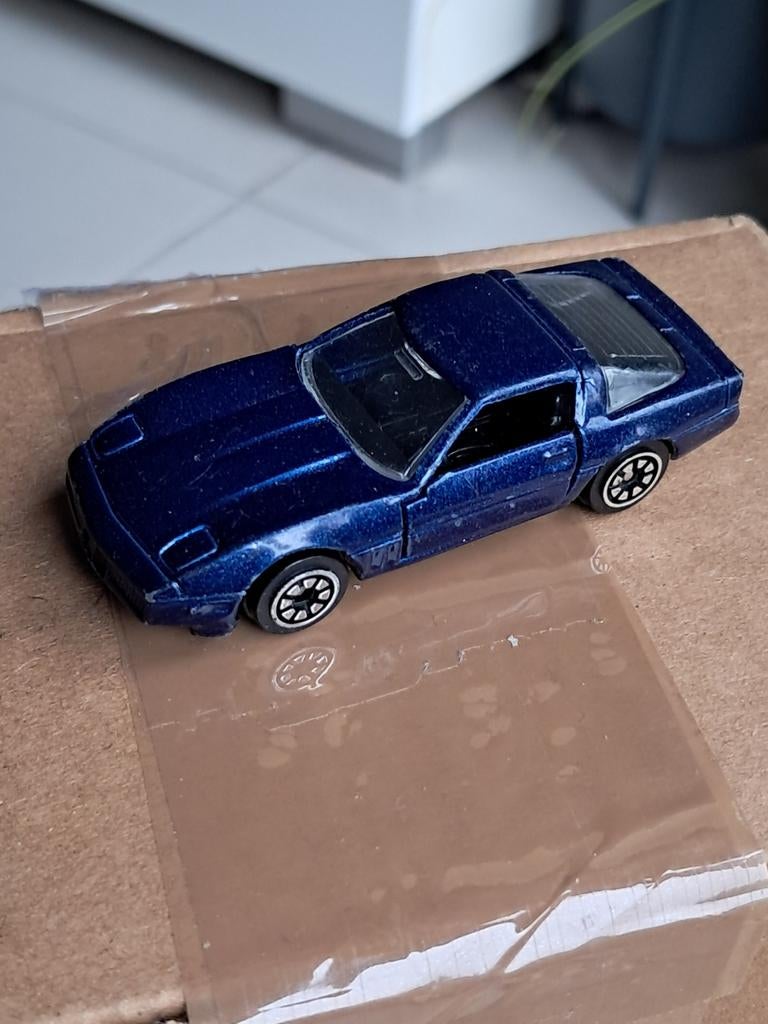 Welly Chevrolet Corvette blauw netjes bespeeld, Ophalen of Verzenden, Gebruikt, Auto