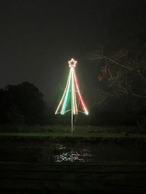 2158. Kerstster / kerst / sterren / kerstverlichting / feest, Diversen, Ophalen, Gebruikt