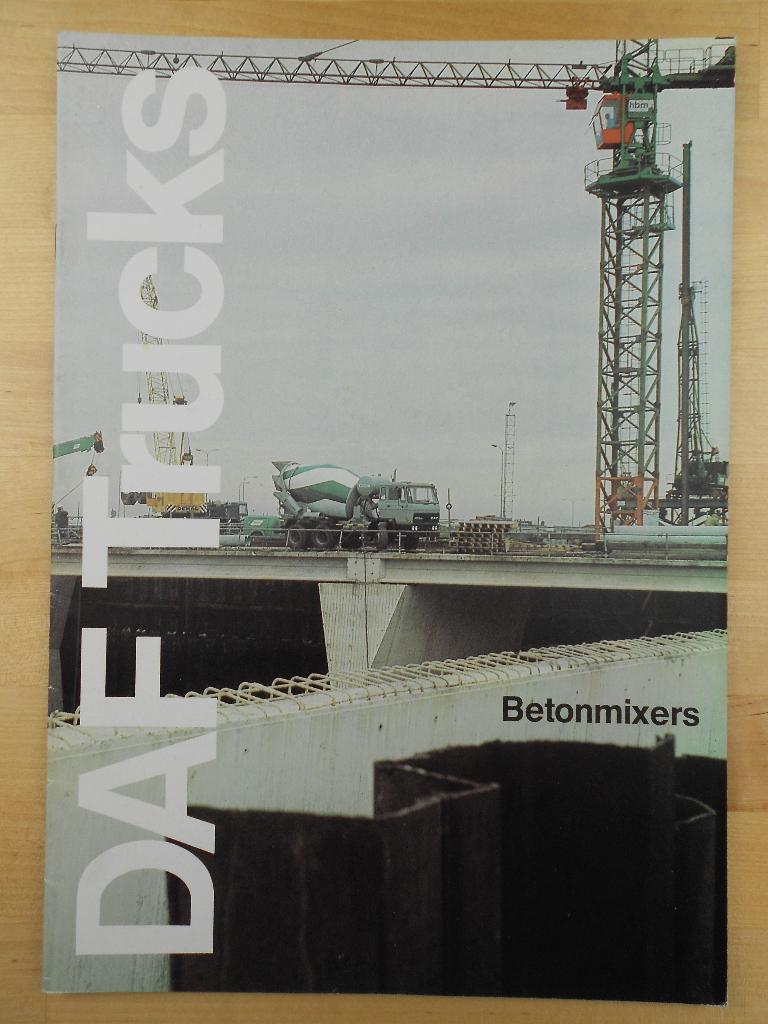 DAF 2300 2800 Betonmixer Brochure 1980, DAF trucks, Ophalen of Verzenden, Zo goed als nieuw, Overige merken
