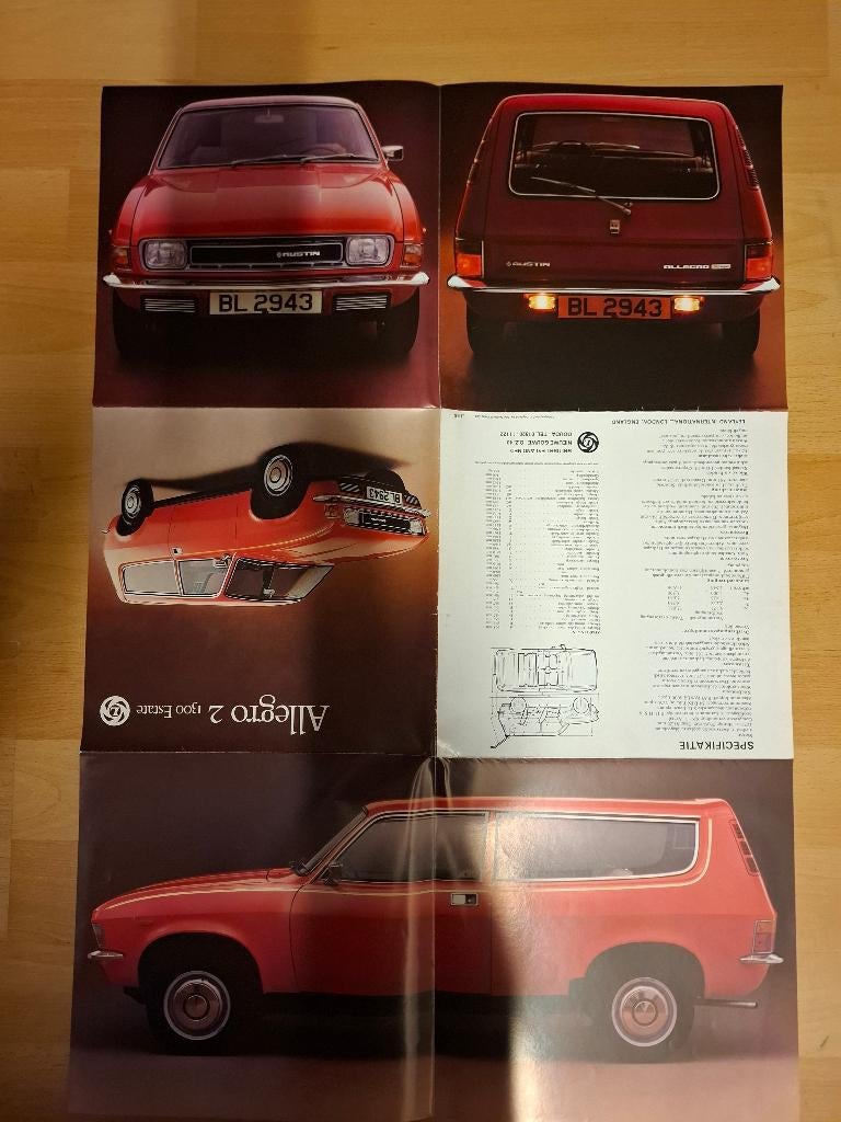 Folder Austin Allegro 2 estate 1300, Boeken, Ophalen of Verzenden, Gelezen, Overige merken