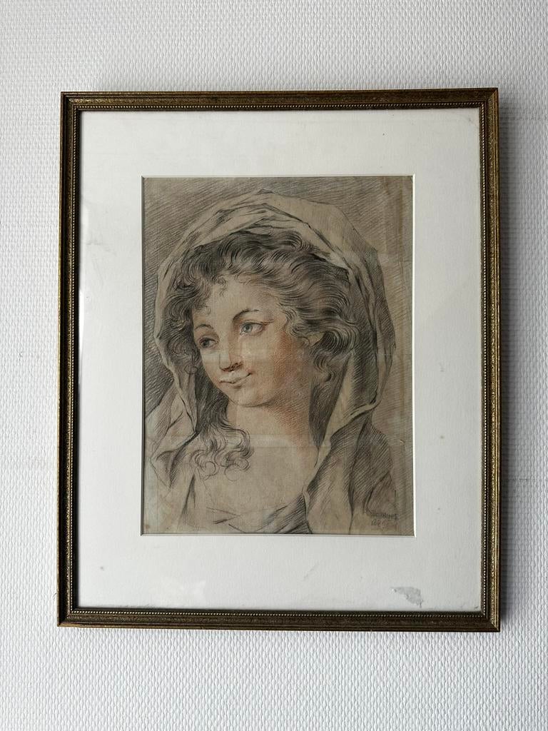 Tekening van een meisje, Ophalen
