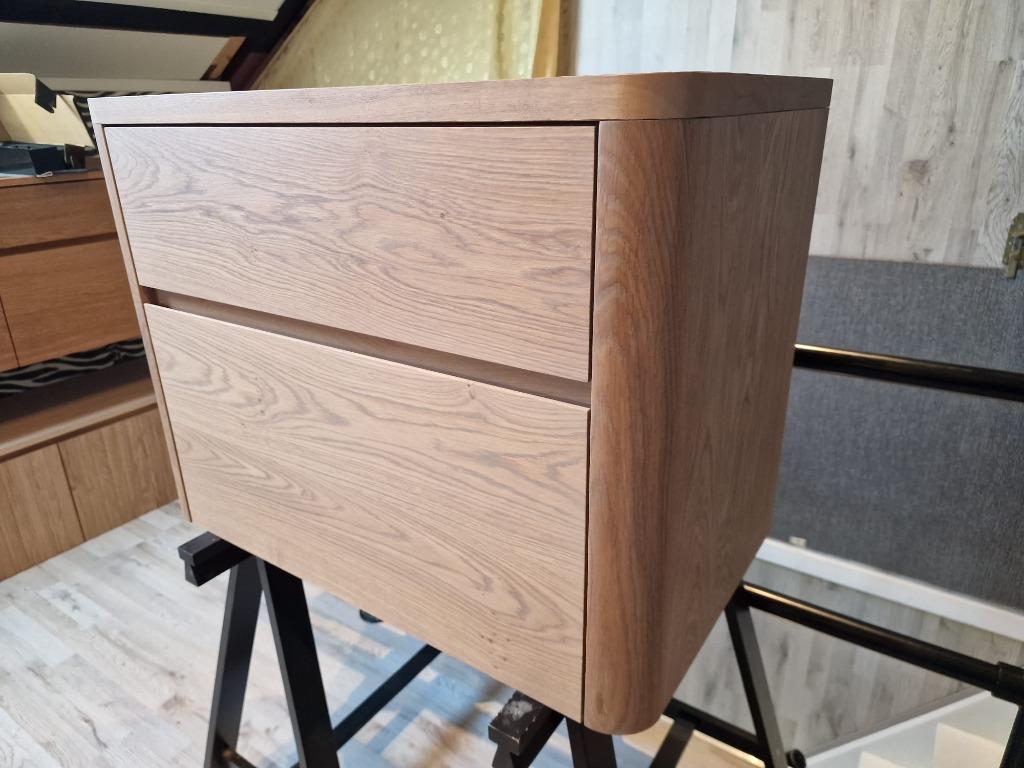 Foto 14 van Massief eiken houten badmeubel met ronde hoeken 80cm!