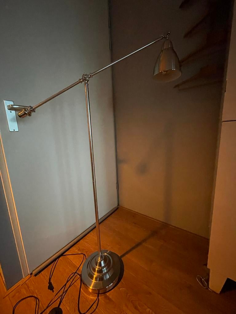 IKEA Staanlamp RVS, Verstelbaar, Ophalen, Gebruikt, Metaal, 150 tot 200 cm