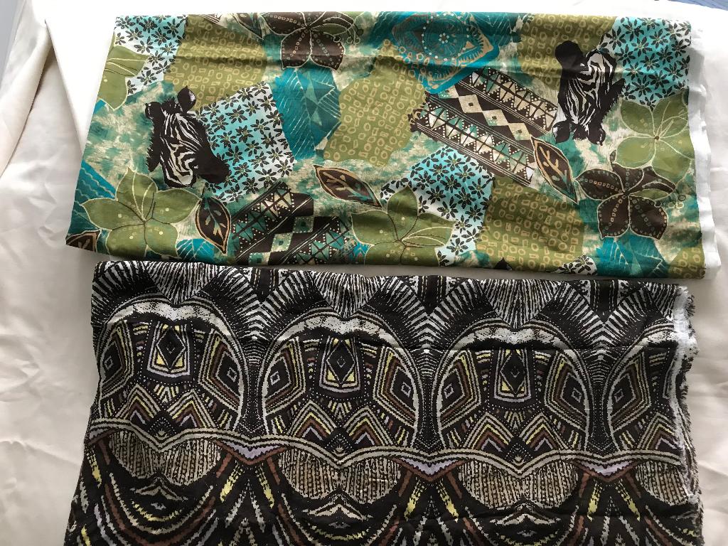 Lappen stof Afrika thema, Overige kleuren, 120 cm of meer, Nieuw, Ophalen of Verzenden