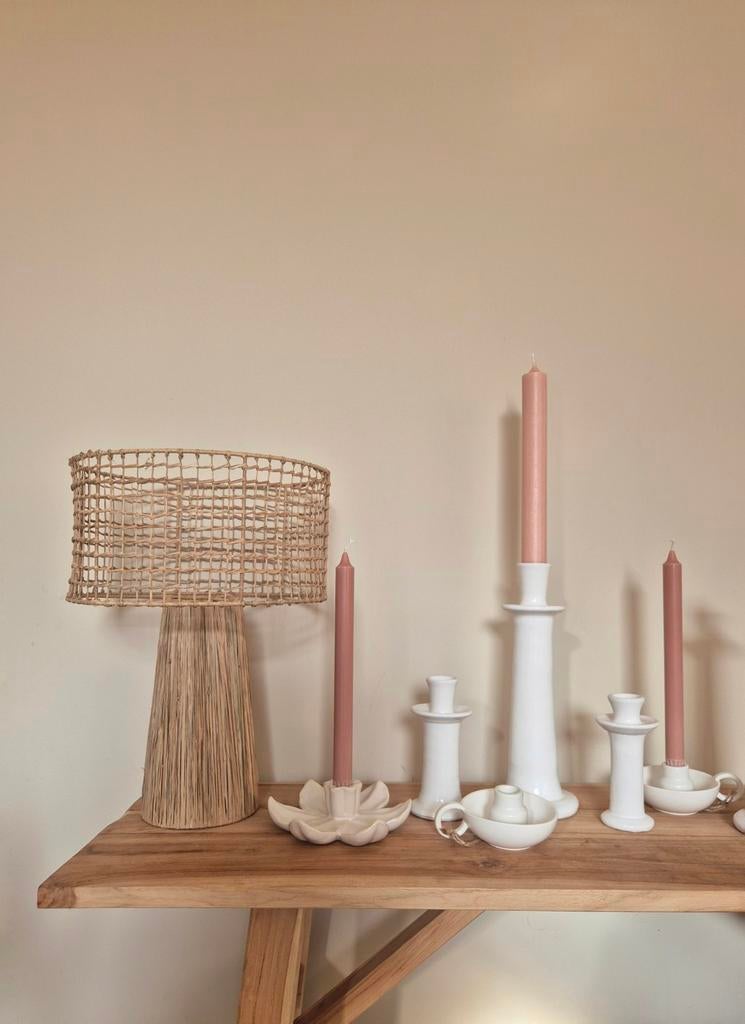 Raffia lamp, Ophalen of Verzenden, Nieuw, Boho, Minder dan 50 cm