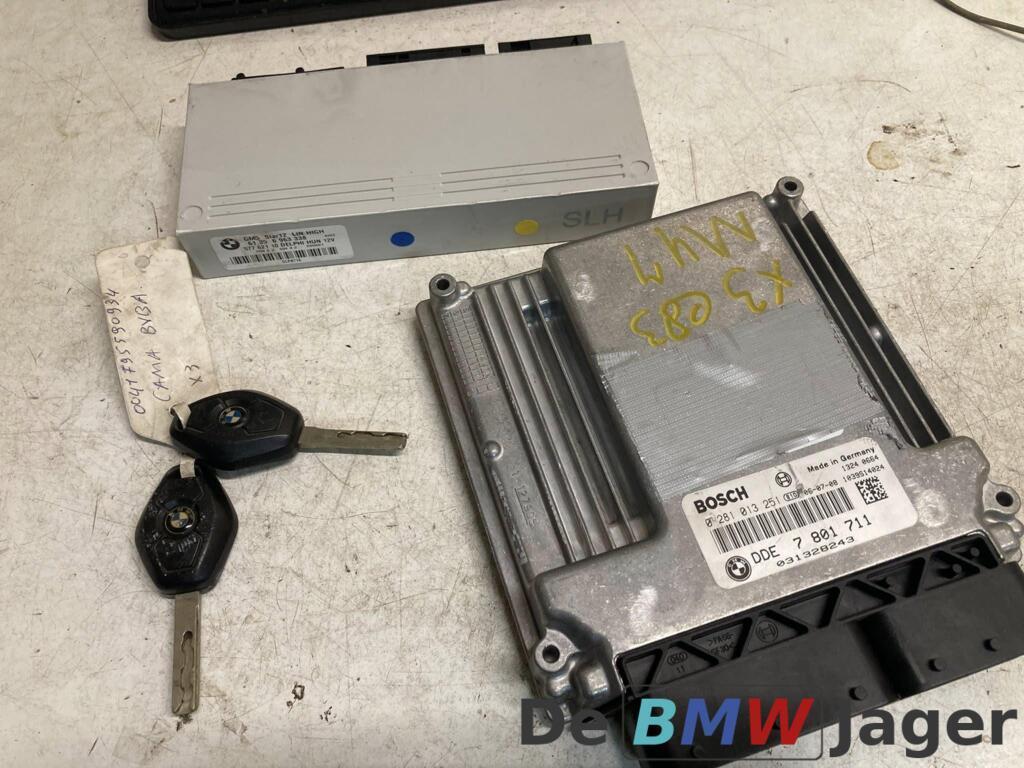 DDE module + CAS + sleutel m47n2 BMW X3 E83/LCI 7801711, Gebruikt, Ophalen of Verzenden, BMW