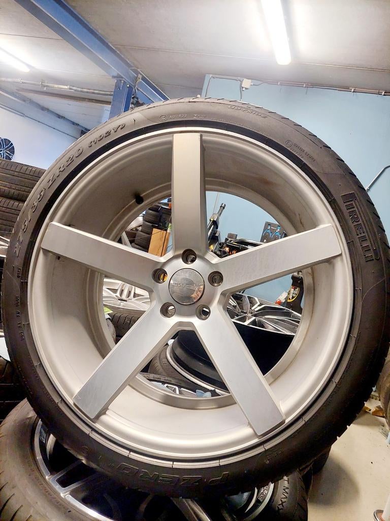 20 inch Vossen style velgen VW Audi 5x112, Ophalen, Gebruikt, 275 mm, Banden en Velgen