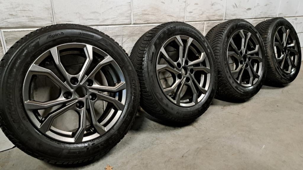 Lichtmetalen velgen Megane Scenic Leaf Pulsar 205/55/16, Auto-onderdelen, Banden en Velgen, Gebruikt, 16 inch, Banden en Velgen