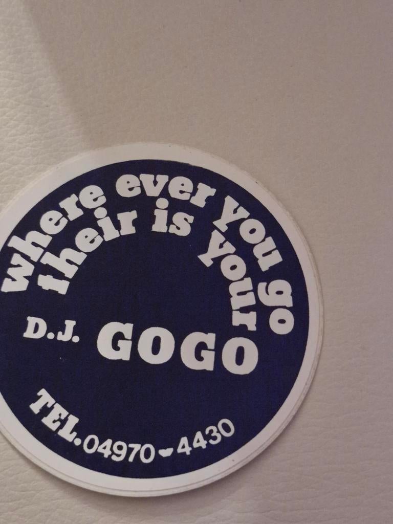 5119 DJ GOGO Sticker, Verzamelen, Ophalen of Verzenden, Gebruikt