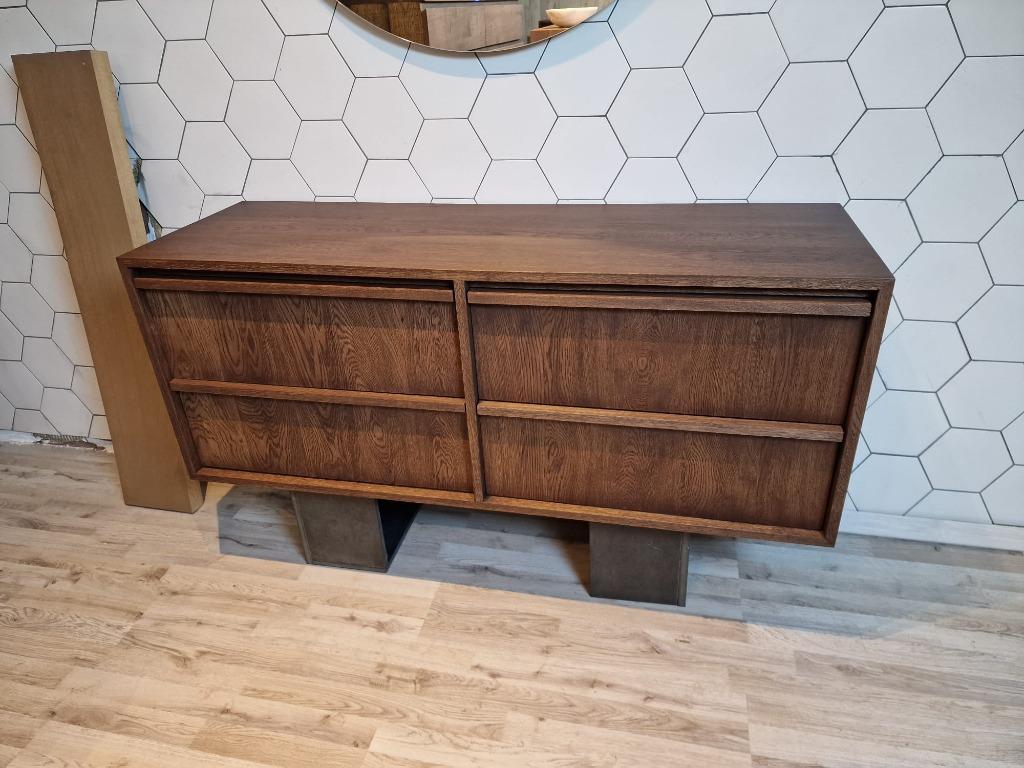 Foto 5 van Rock massief eiken houten badmeubel 140cm tbv waskom!