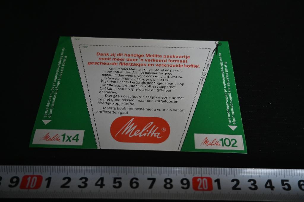 sticker MELITTA 1X4  102, Verzamelen, Ophalen, Zo goed als nieuw