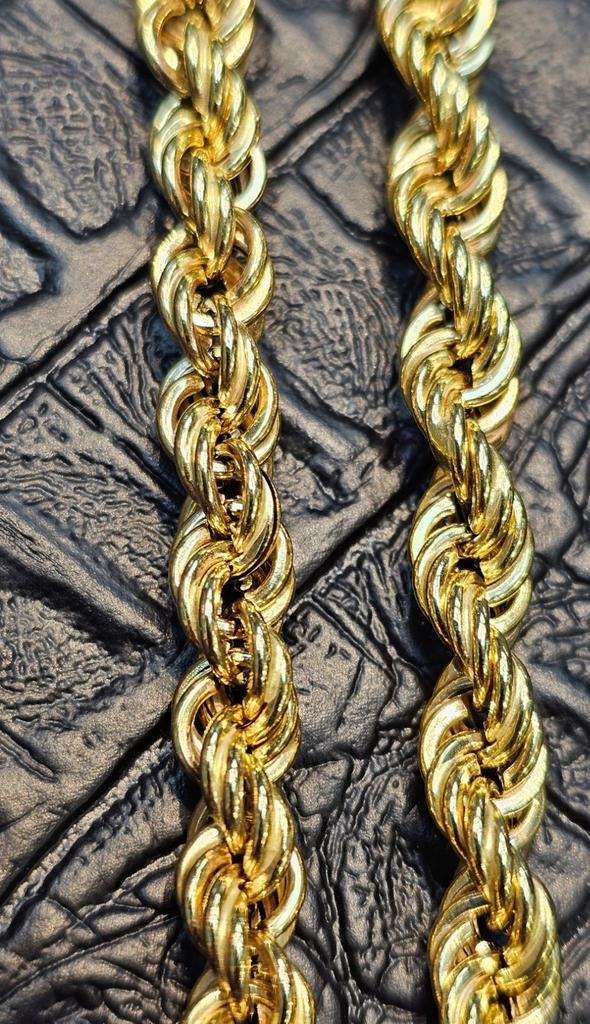 Prachtige rope chain 14karaat Gouden ketting