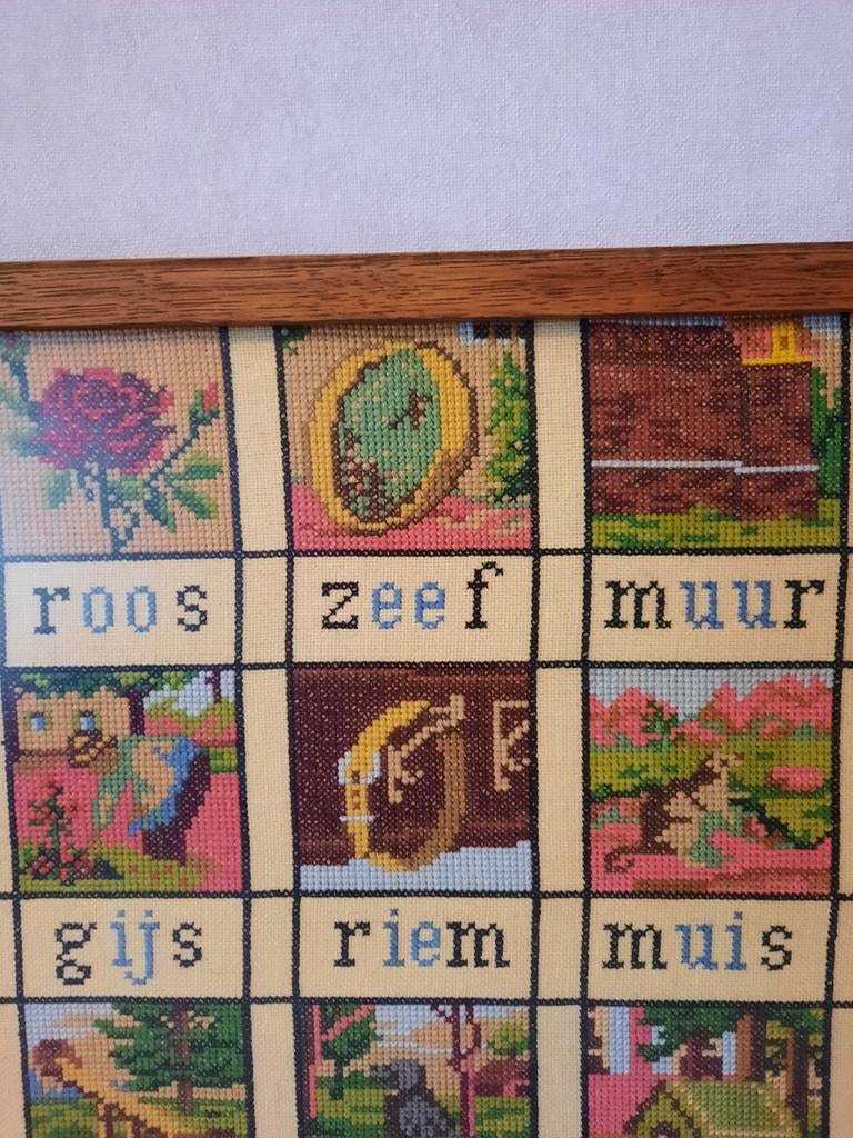 Handgeborduurde Leesplank, Antiek en Kunst, Ophalen of Verzenden