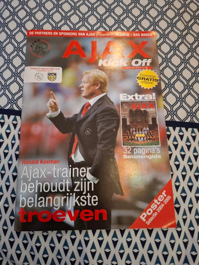 Ajax Kick Off Magazine 2004-2005, Verzenden, Zo goed als nieuw, Sport en Vrije tijd