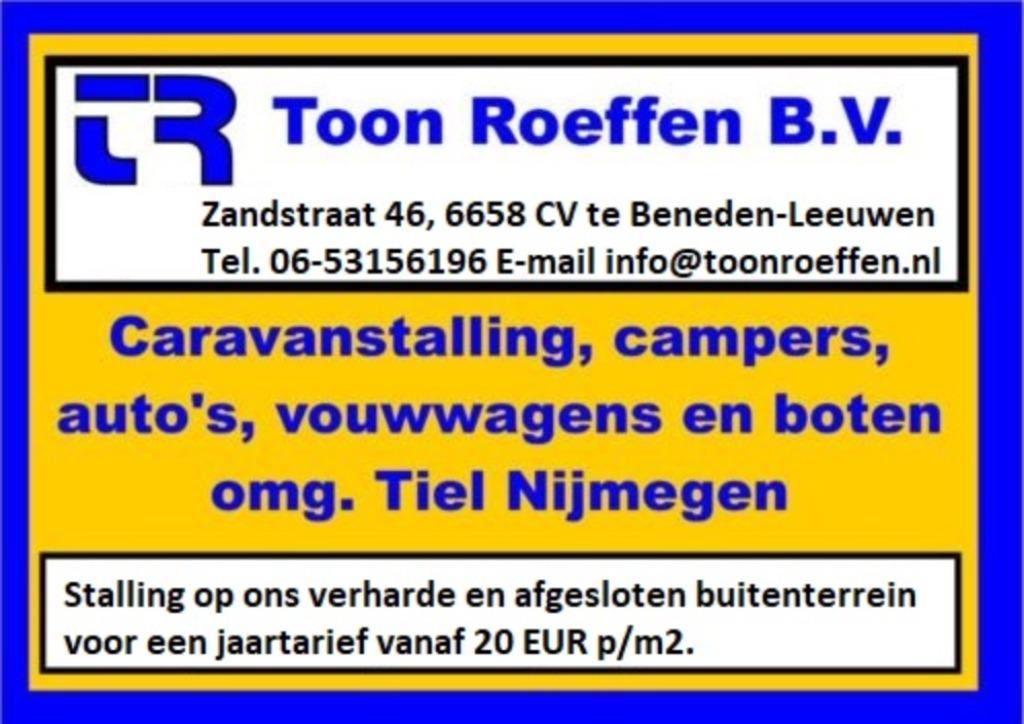 Stalling voor caravan en camper  omg. Tiel / Nijmegen buiten