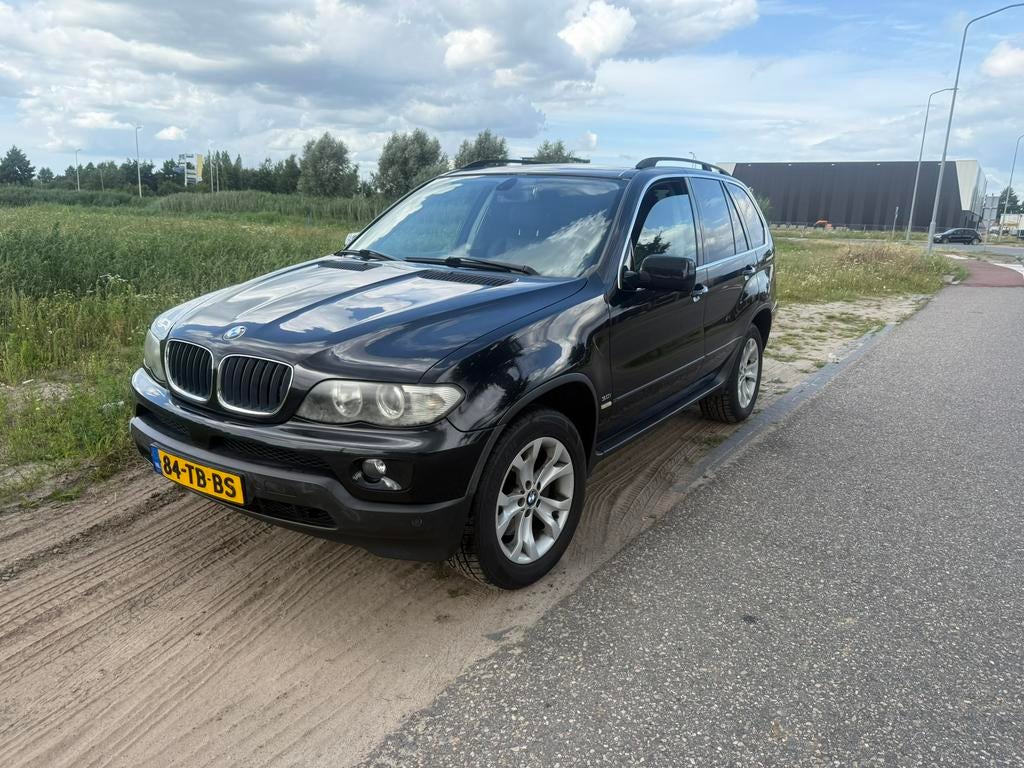 BMW X5 3.0 I AUT 2006 Zwart met nieuwe APK, Auto's, Automaat, X5, Zwart, Vierwielaandrijving