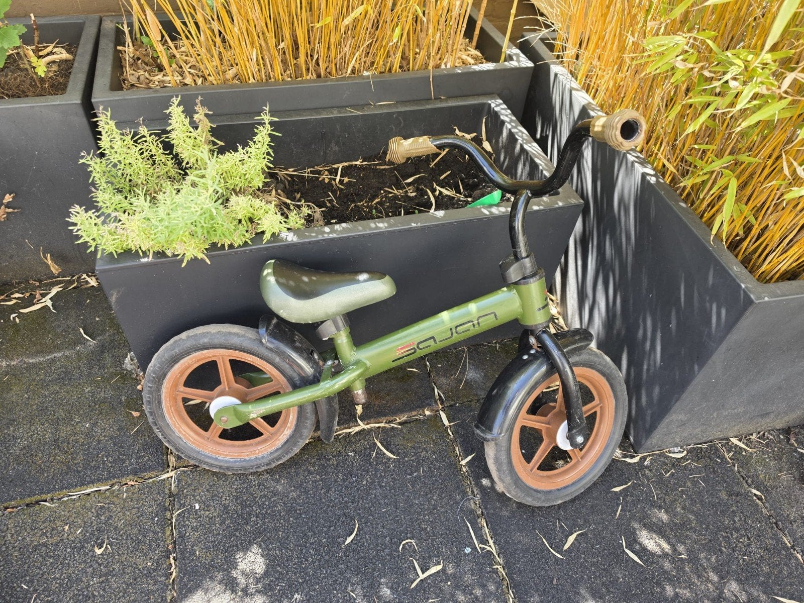 Groene loopfiets voor kinderen - Sajan, Ophalen, Gebruikt, Minder dan 16 inch, Sajan