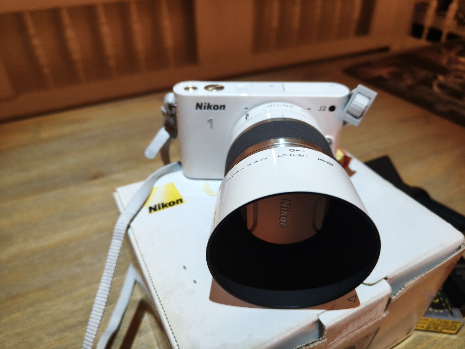 Nikon 1 J2 Systeemcamera met 2 lenzen en accessoires, Ophalen of Verzenden, Zo goed als nieuw, Accu, Nikon