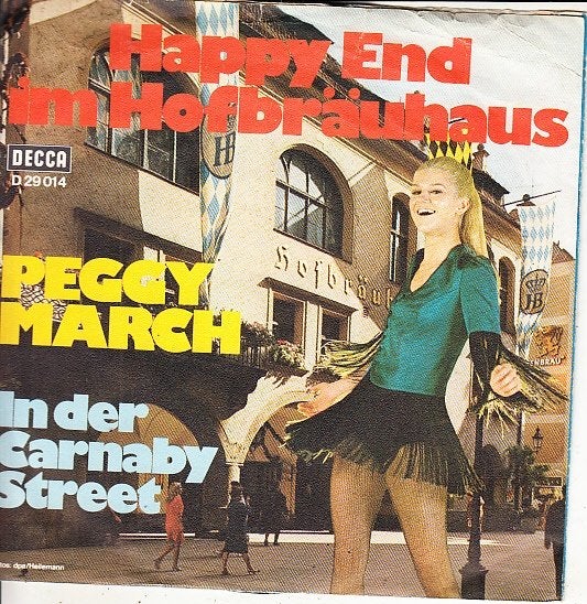 peggy march - happy end im hofbrauhaus (1969/schlager), Gebruikt, Fotohoes, 7 inch, Ophalen of Verzenden