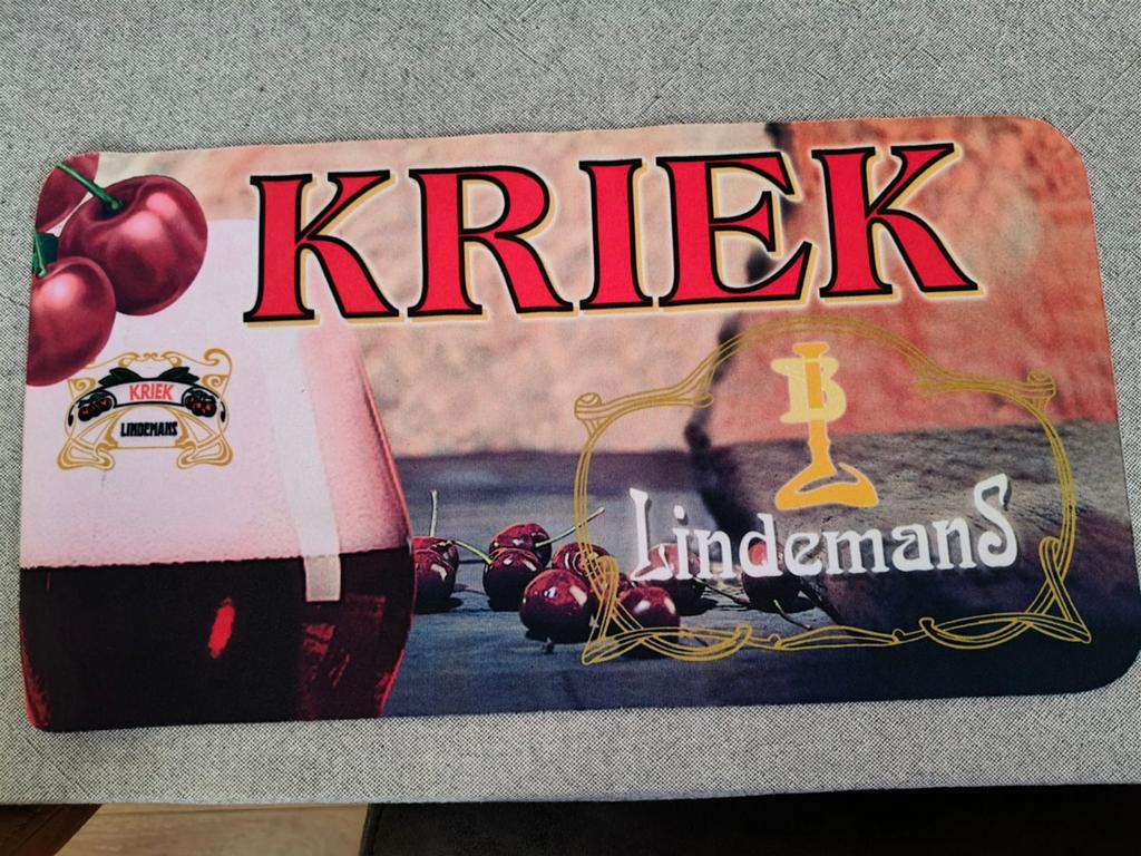 Barmat Kriek Lindemans, Verzamelen, Biermerken, Ophalen of Verzenden, Nieuw, Overige typen, Overige merken
