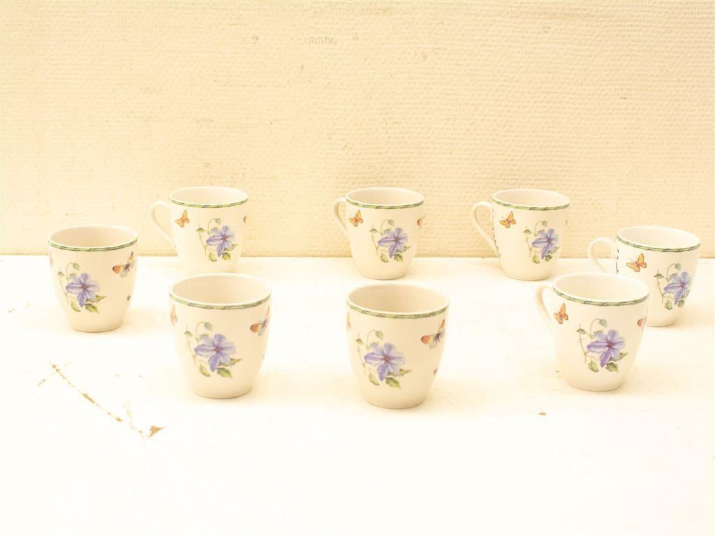 8 Fruit & Flower porseleinen kopjes 33764, Gebruikt, Ophalen of Verzenden, Bord(en), Wedgwood
