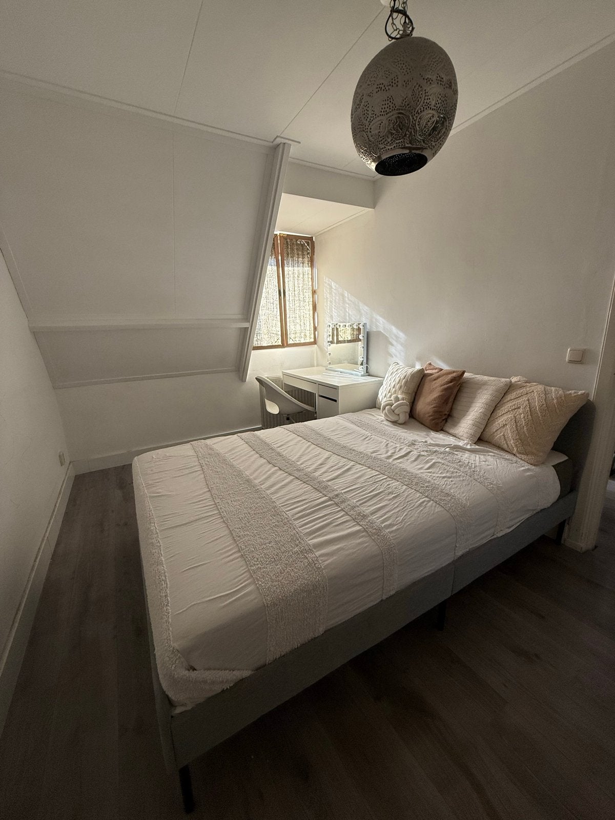 IKEA Slattum bed 140x200  excl. matras en exl bedbodem, Gebruikt, Tweepersoons, 200 cm, 140 cm