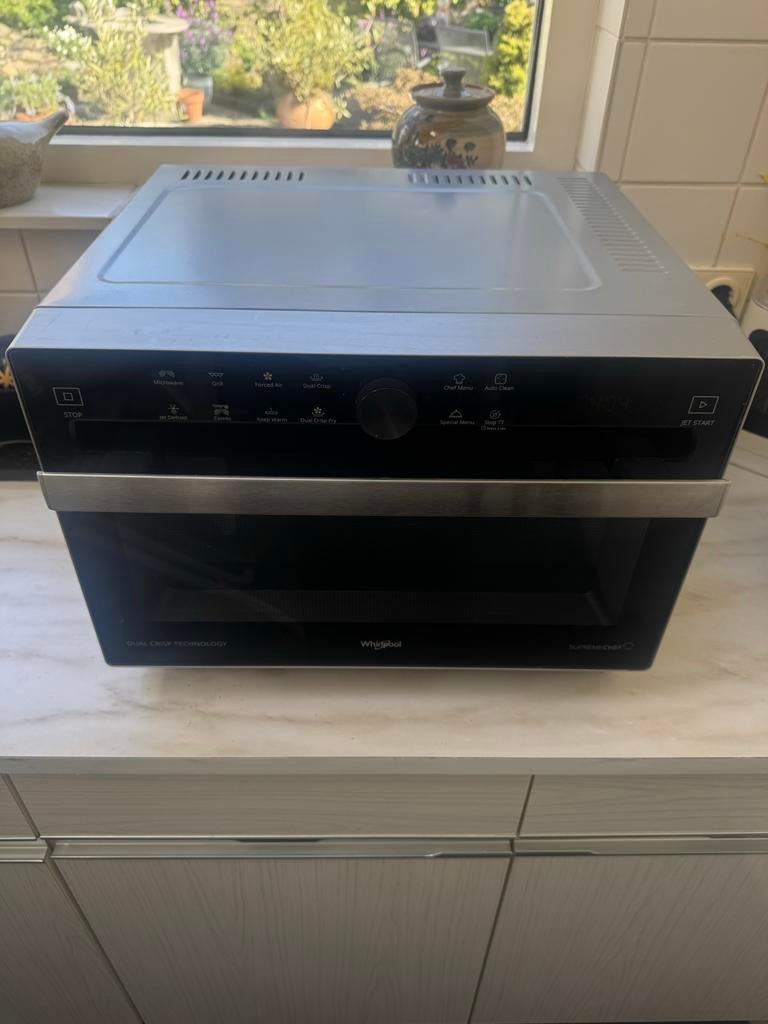 Whirlpool Supreme Chef combimagnetron / ovenmagnetron, Ophalen, Minder dan 45 cm, Hete lucht, Zo goed als nieuw