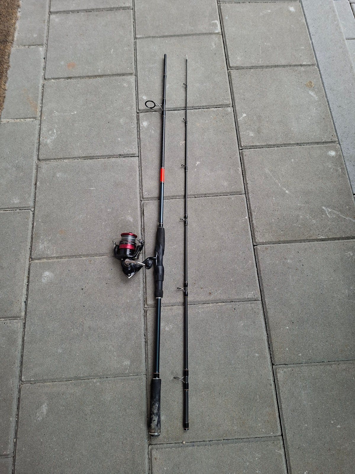 Wixom-5 Werphengel + Molen (Shimano Sienna), Watersport en Boten, Hengelsport | Algemeen, Ophalen, Gebruikt, Complete hengel