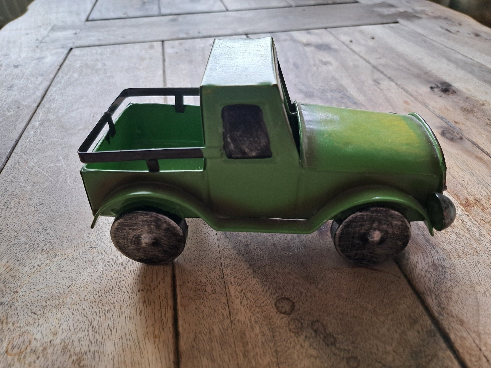 blikken bakwagen (sier), Groen, Overige stijlen, Ophalen of Verzenden, Zo goed als nieuw