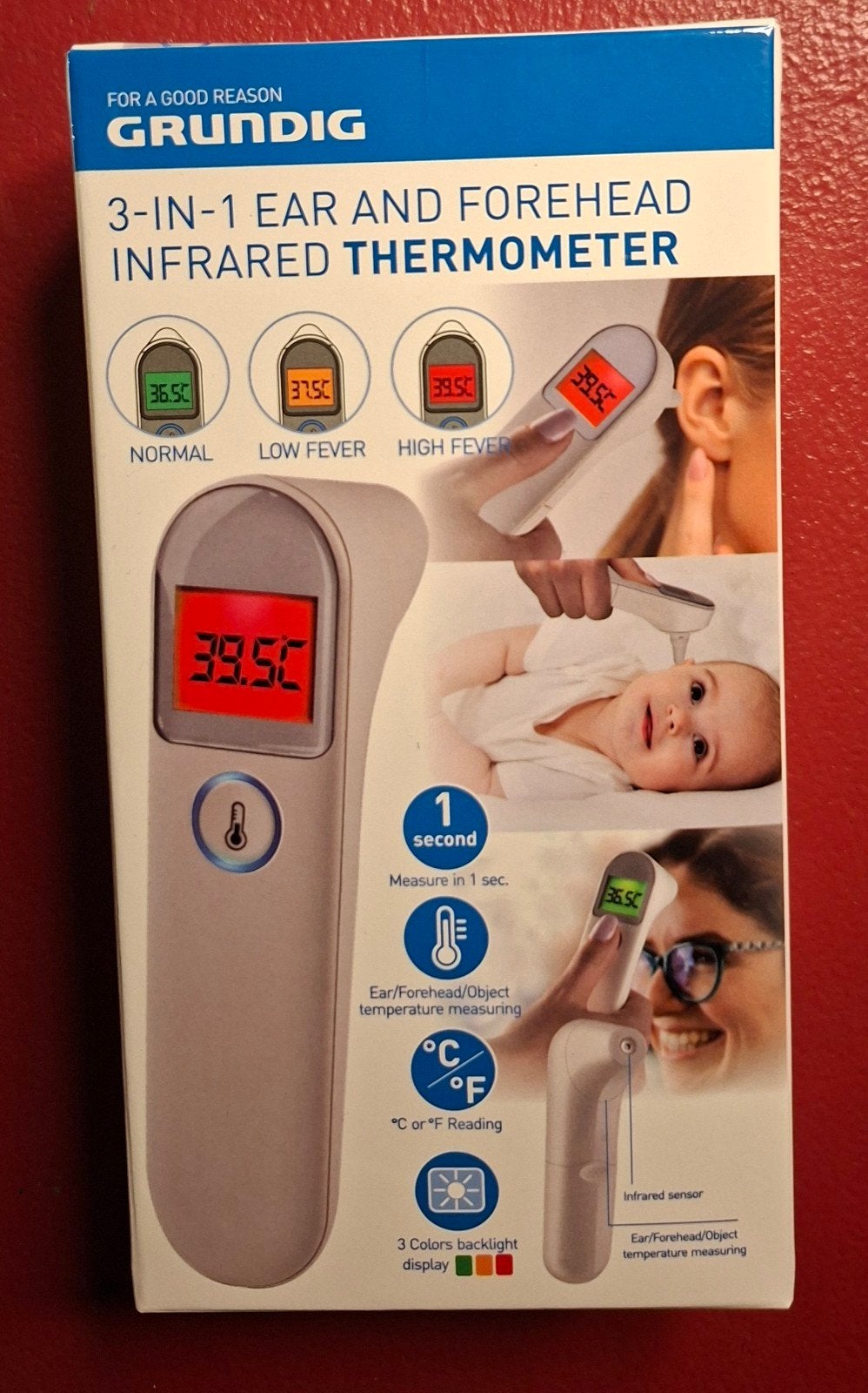 Grundig Infrarood Thermometer, Infraroodthermometer, Nieuw, Ophalen of Verzenden, Overige merken