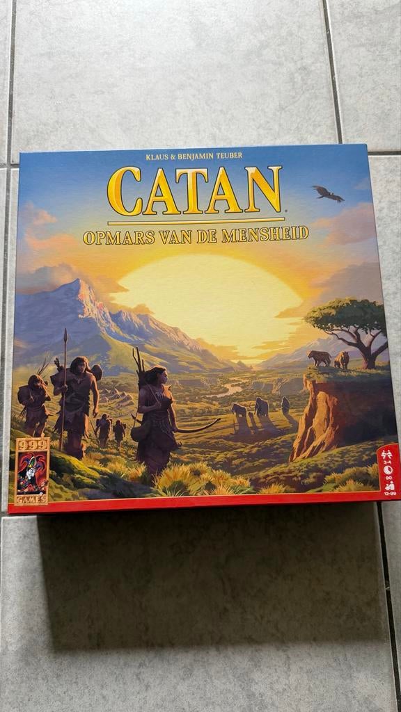 Catan: Opmars van de Mensheid - Bordspel, Drie of vier spelers, Ophalen of Verzenden, Zo goed als nieuw