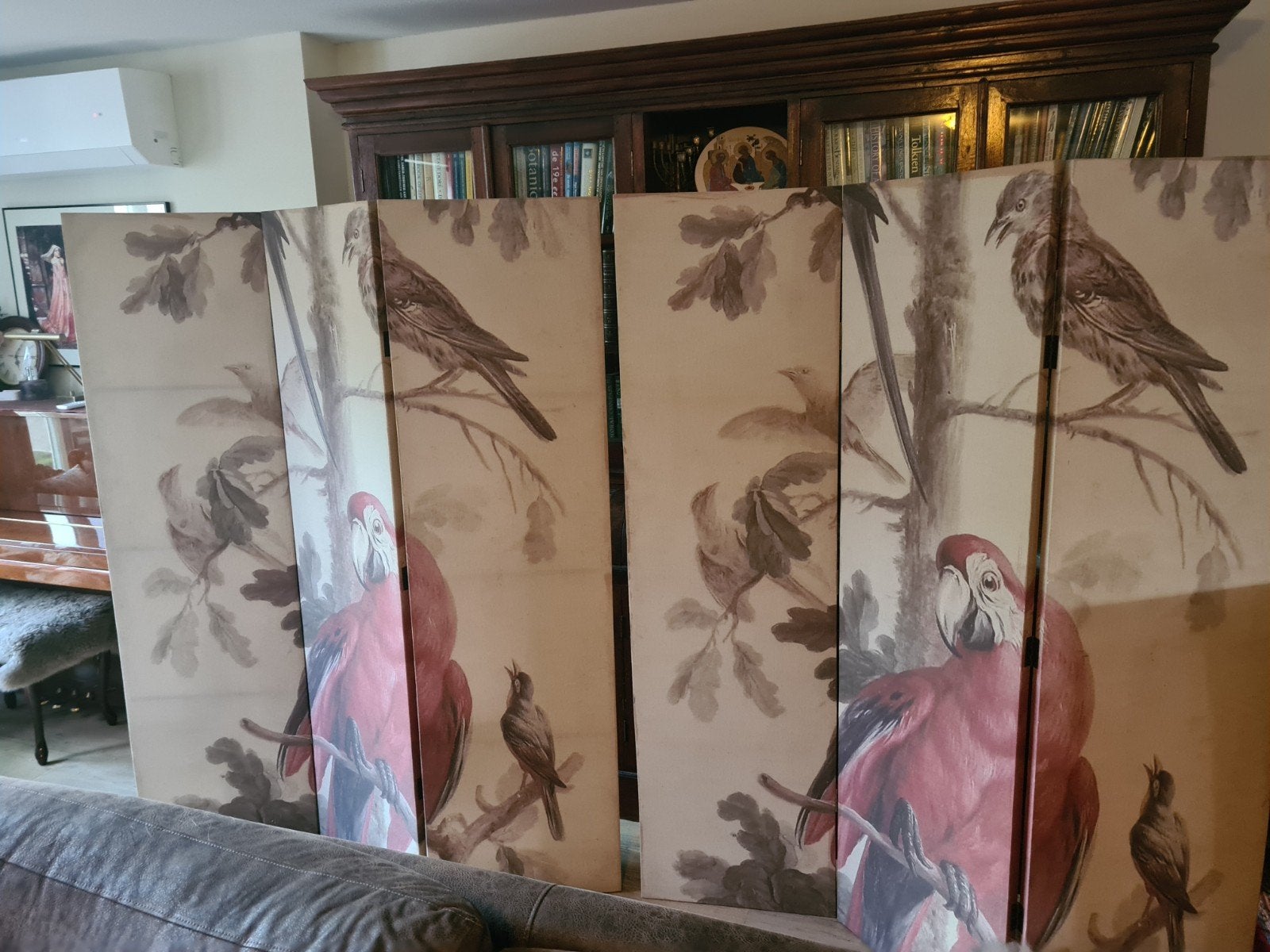 2x canvas kamerschermen, 180cm hoog x 150cm per scherm, Ophalen, Zo goed als nieuw
