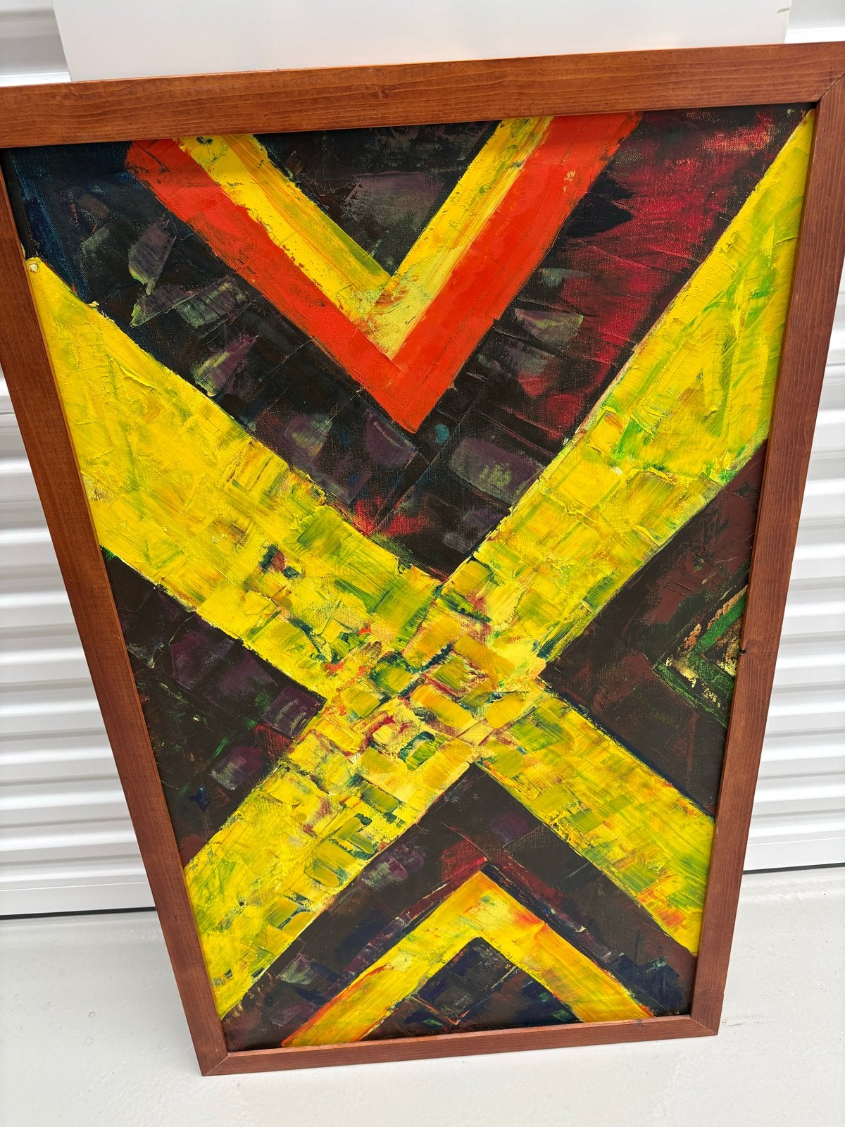 Abstract schilderij Jan Frenken - 120x76 cm, Ophalen of Verzenden