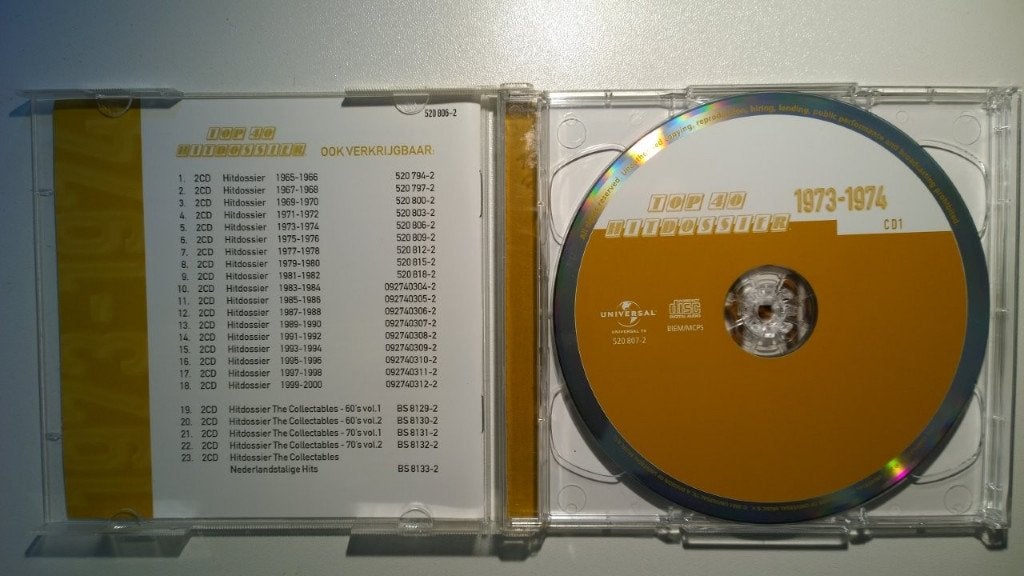 Top 40 Hitdossier 1973-1974, Cd's en Dvd's, Ophalen of Verzenden, Zo goed als nieuw, Pop, Album