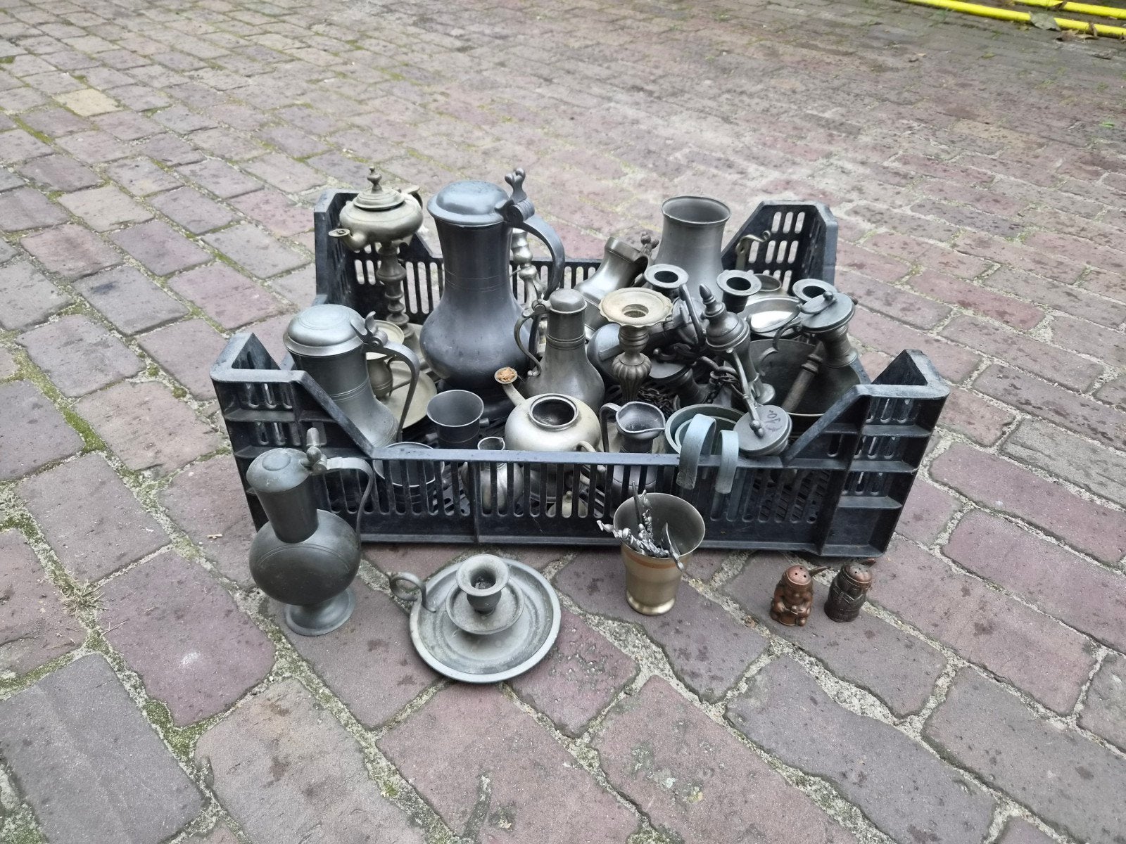 Antieke Tinnen Collectie - Diverse Voorwerpen, Antiek en Kunst, Ophalen