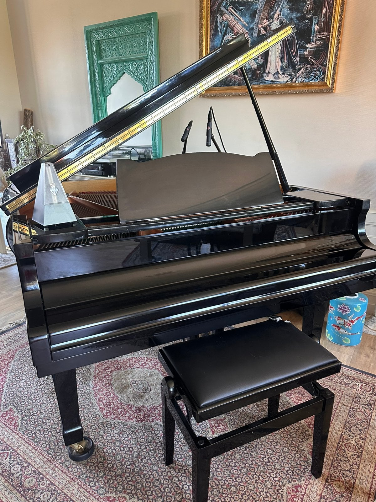 Yamaha huiskamer vleugel, Muziek en Instrumenten, Piano's, Ophalen, Zo goed als nieuw, Zwart, Vleugel