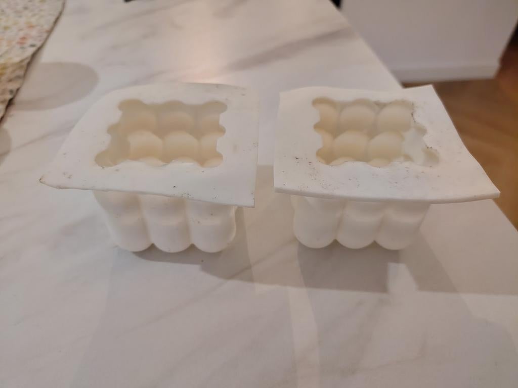 Silicone kaars / zeep mallen 8x, Ophalen of Verzenden